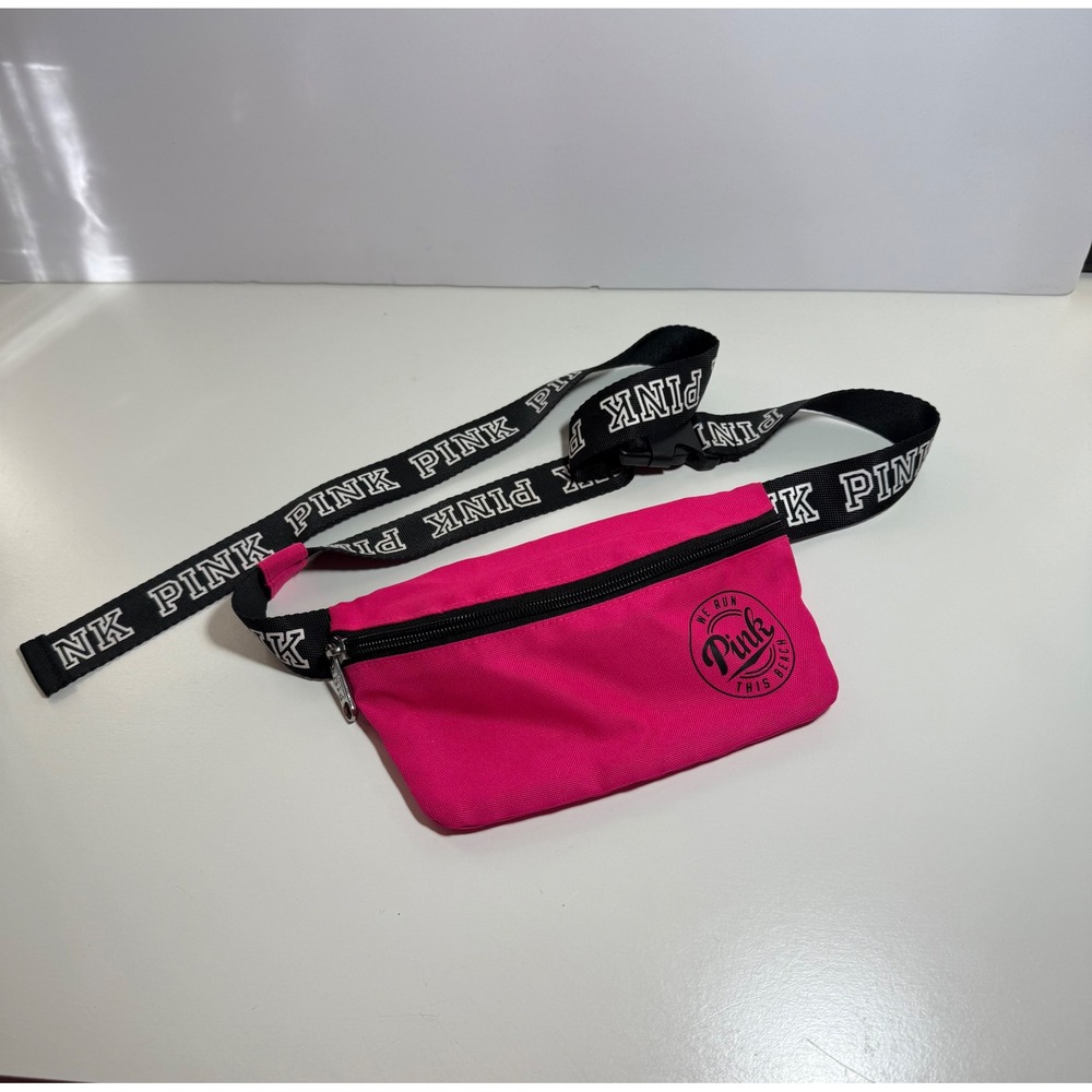 Victoria's Secret PINK Hot Pink Belt Bag Fanny Pack Adjustable Logo Strap